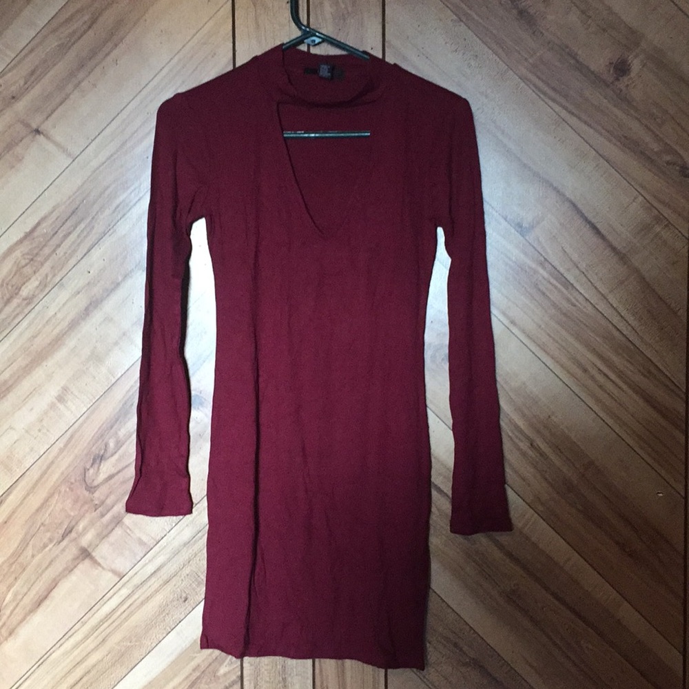 Forever 21 cutout bodycon ribbed dress - Picture 4 of 6